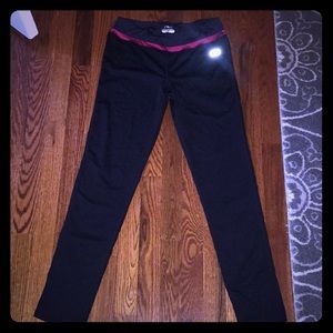 Fila black workout tights - size medium